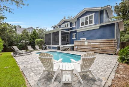 Deja Blue-6BR w Pool Hot Tub-Steps To Beach - Hilton Head Island, South Carolina