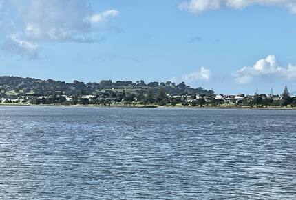 Looking across harbour to Omaha peninsula