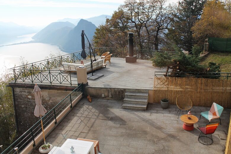 Panoramic Duplex with Lake and Mountain Vistas - Brè Sopra Lugano, Switzerland