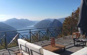 Panoramic Duplex with Lake and Mountain Vistas - Brè Sopra Lugano, Switzerland