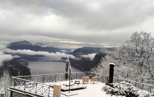 Panoramic Duplex with Lake and Mountain Vistas - Brè Sopra Lugano, Switzerland