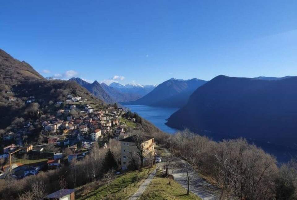 Panoramic Duplex with Lake and Mountain Vistas - Brè Sopra Lugano, Switzerland