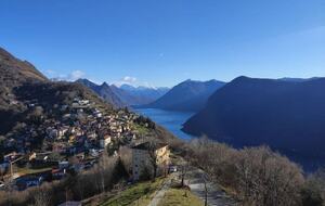 Panoramic Duplex with Lake and Mountain Vistas - Brè Sopra Lugano, Switzerland