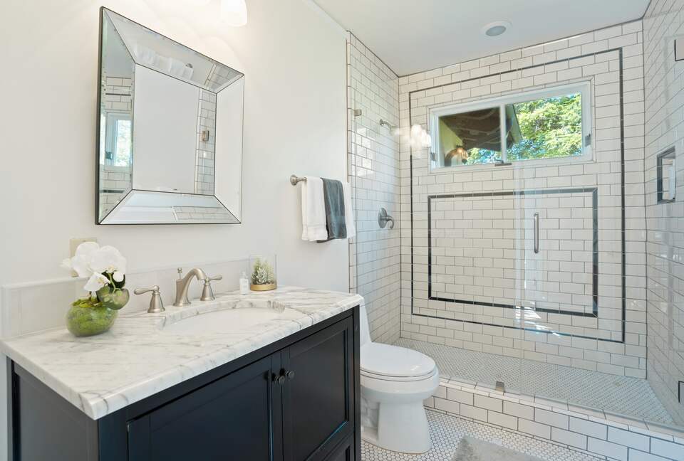 Back left hallway bathroom