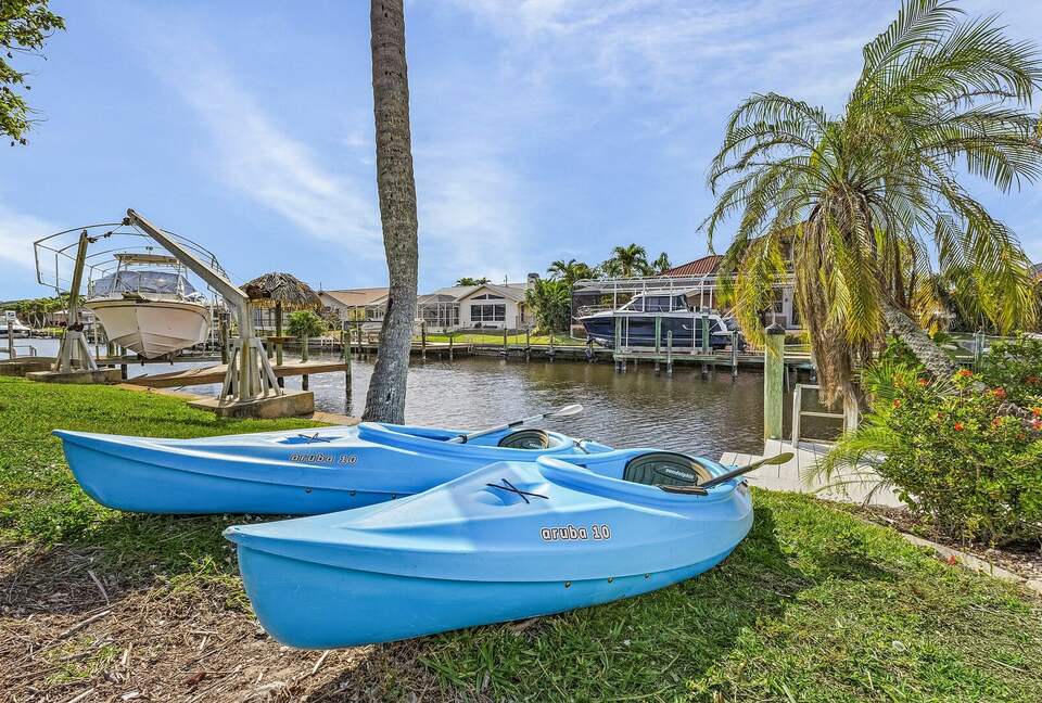 Spacious Villa with Private Dock & Tropical Outdoor Living - Cape Coral, Florida