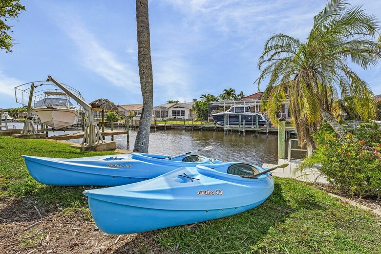 Spacious Villa with Private Dock & Tropical Outdoor Living - Cape Coral, Florida