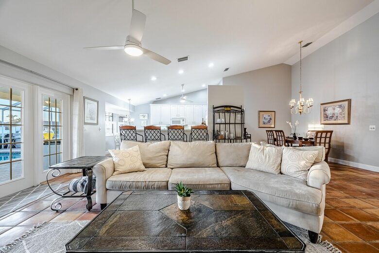 Spacious Villa with Private Dock & Tropical Outdoor Living - Cape Coral, Florida