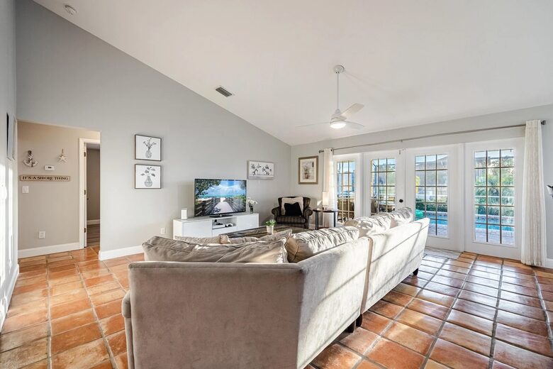 Spacious Villa with Private Dock & Tropical Outdoor Living - Cape Coral, Florida