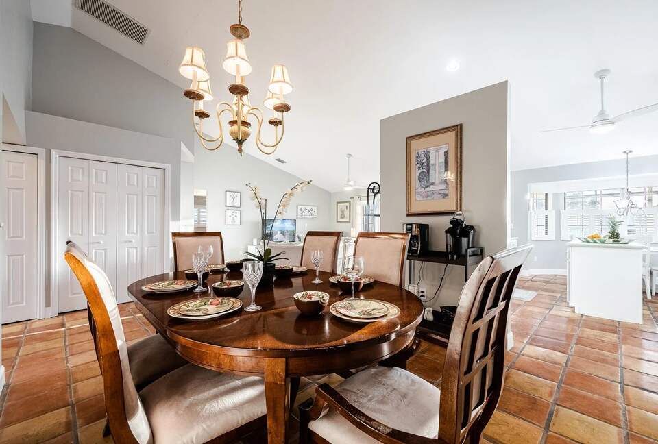 Spacious Villa with Private Dock & Tropical Outdoor Living - Cape Coral, Florida