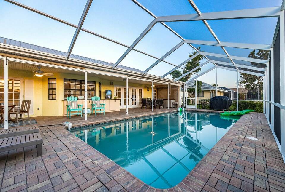 Spacious Villa with Private Dock & Tropical Outdoor Living - Cape Coral, Florida