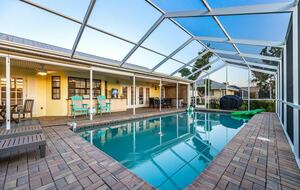 Spacious Villa with Private Dock & Tropical Outdoor Living - Cape Coral, Florida
