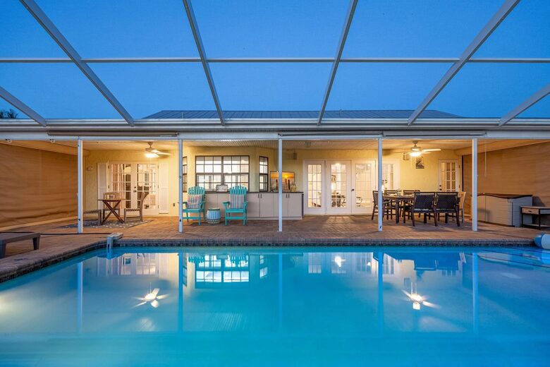 Spacious Villa with Private Dock & Tropical Outdoor Living - Cape Coral, Florida