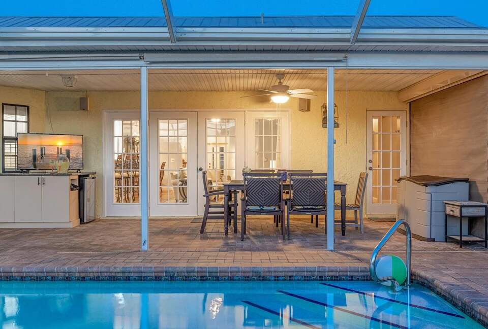 Spacious Villa with Private Dock & Tropical Outdoor Living - Cape Coral, Florida