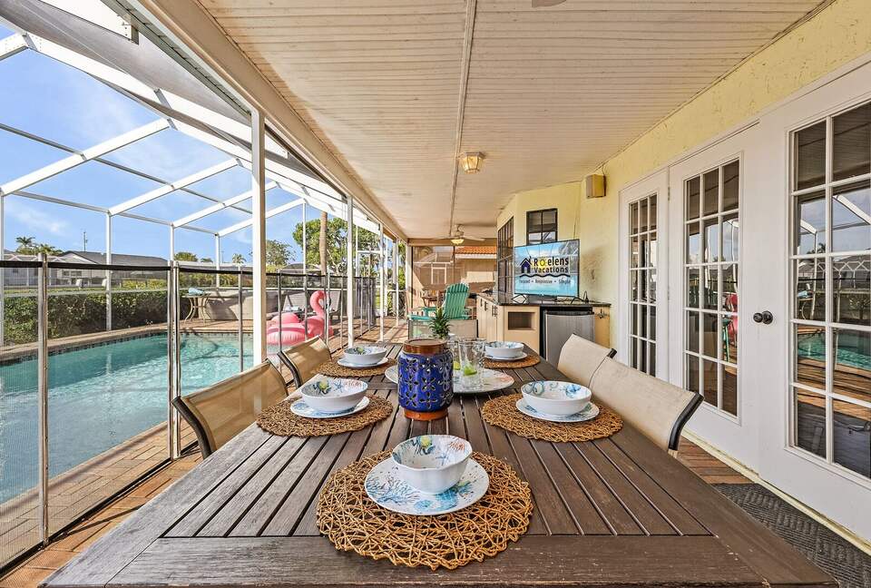 Spacious Villa with Private Dock & Tropical Outdoor Living - Cape Coral, Florida