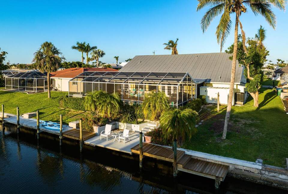 Spacious Villa with Private Dock & Tropical Outdoor Living - Cape Coral, Florida