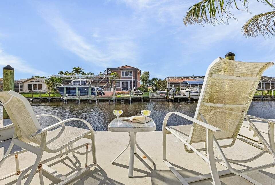 Spacious Villa with Private Dock & Tropical Outdoor Living - Cape Coral, Florida