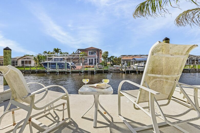 Spacious Villa with Private Dock & Tropical Outdoor Living - Cape Coral, Florida