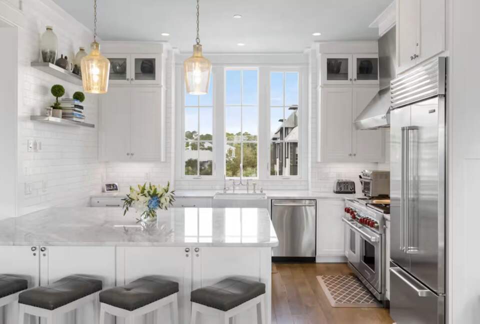 Elegant Seagrove Beach House with Gulf Views & Bikes - Santa Rosa Beach, Florida