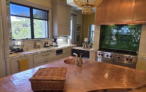 kitchen, Wolf stove and indoor BBQ grill