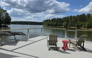 New two level boat house w/ kayak, canoe & paddle board.
