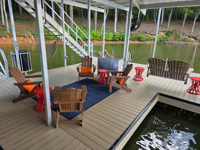 Plenty of shaded seating.