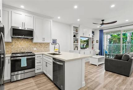 Peaceful Beachside Condo with Pools & Waterfalls - Huntington Beach, California