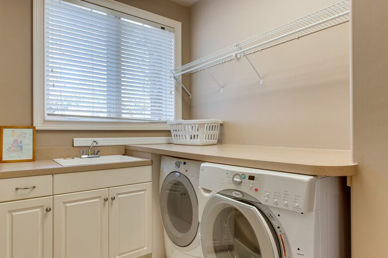 Laundry room washer and dryer
