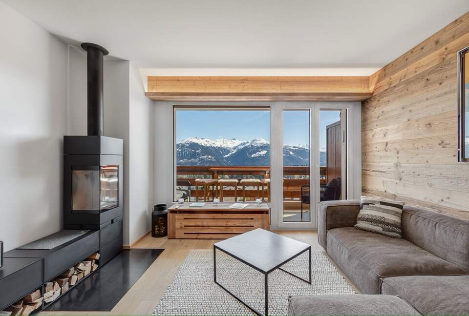 Alpine Apartment with Panoramic Alps Views - Crans-Montana, Switzerland