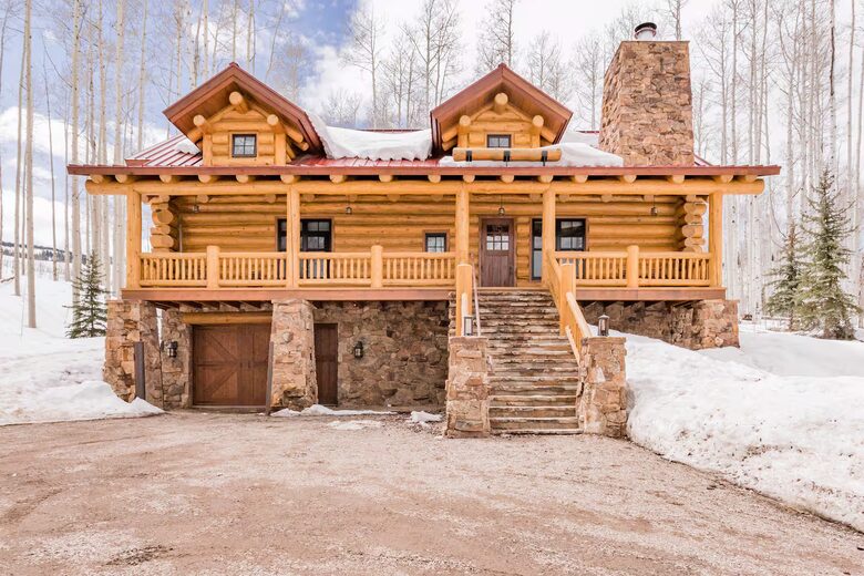 Handcrafted Log Home on 70 Acres in the Colorado Mountains - Gypsum, Colorado
