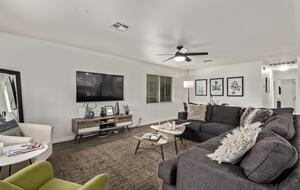 Enjoy the large screen television