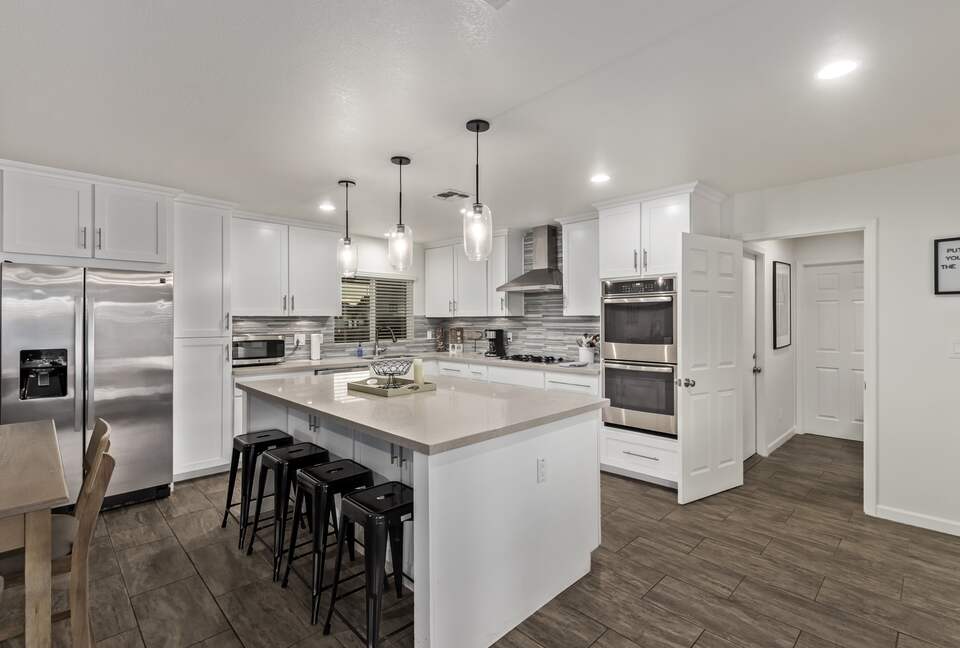 Spacious kitchen for hosting family and friends