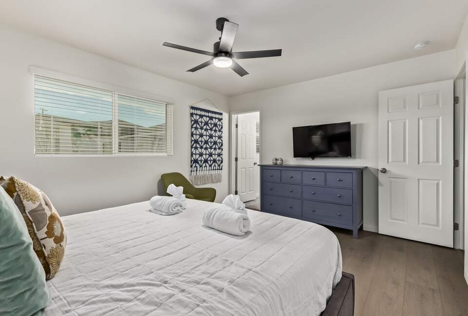 Spacious master bedroom