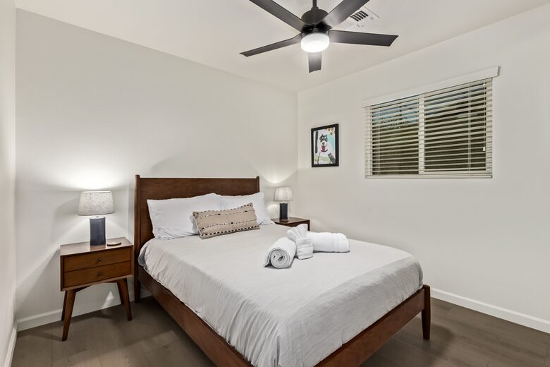 Guest bedroom #2 features full size bed