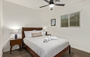 Guest bedroom #2 features full size bed