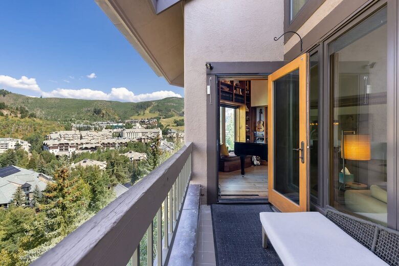 Balcony (entrance from living room and primary bedroom)