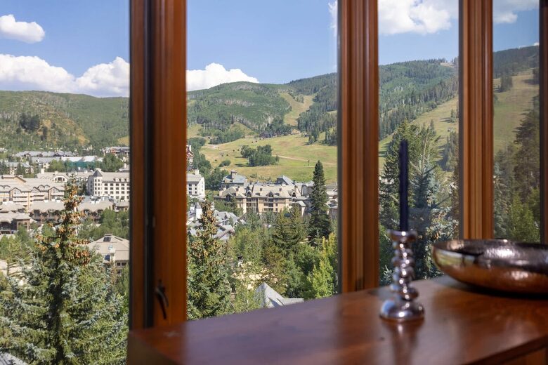 Views from dining room over the villlage