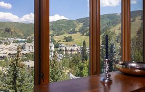 Views from dining room over the villlage