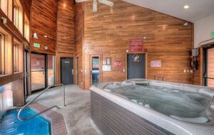 Clubhouse hot tub and sauna.