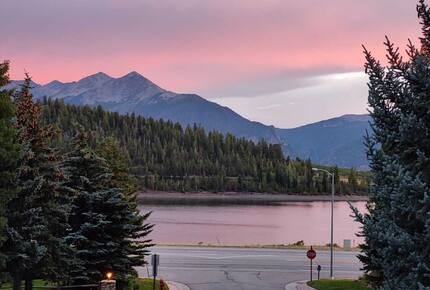 View of lake Dillon from front of home.