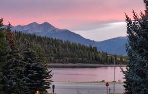 View of lake Dillon from front of home.