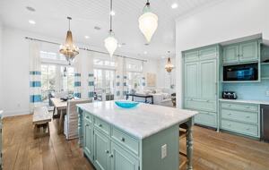 Kitchen, Dining Room & Living Room View