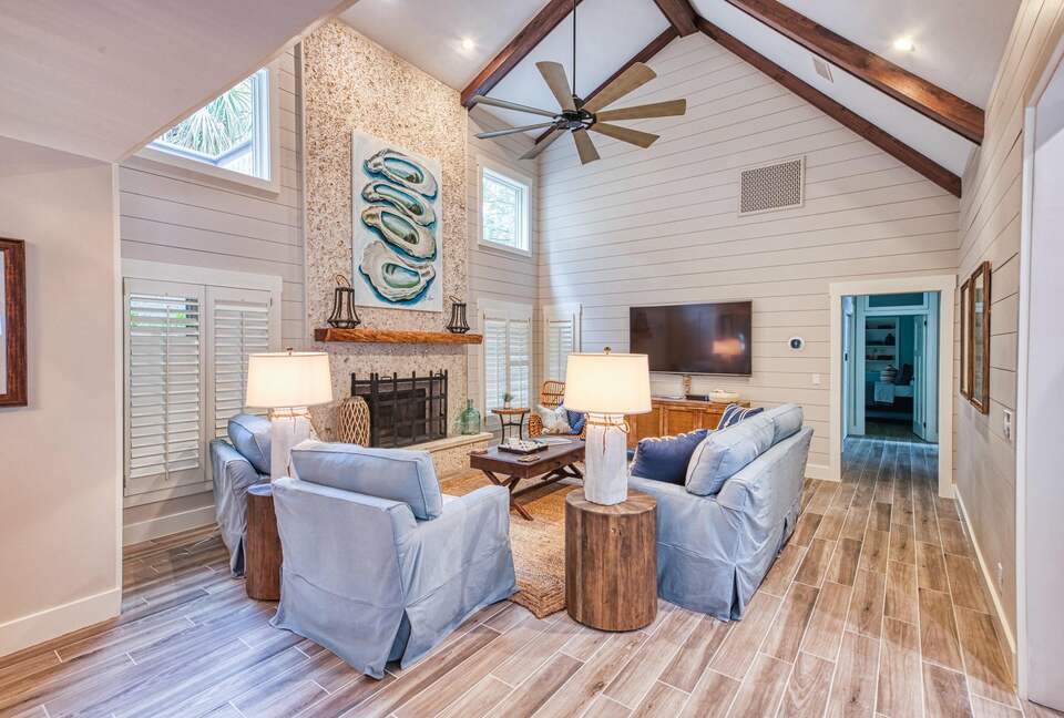 Coastal Charm Steps from East Beach - St. Simon's Island, Georgia