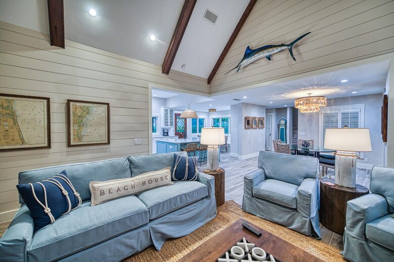 Coastal Charm Steps from East Beach - St. Simon's Island, Georgia