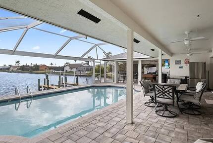 Spacious Canal-Front Escape with Pool & Outdoor Living - Cape Coral, Florida