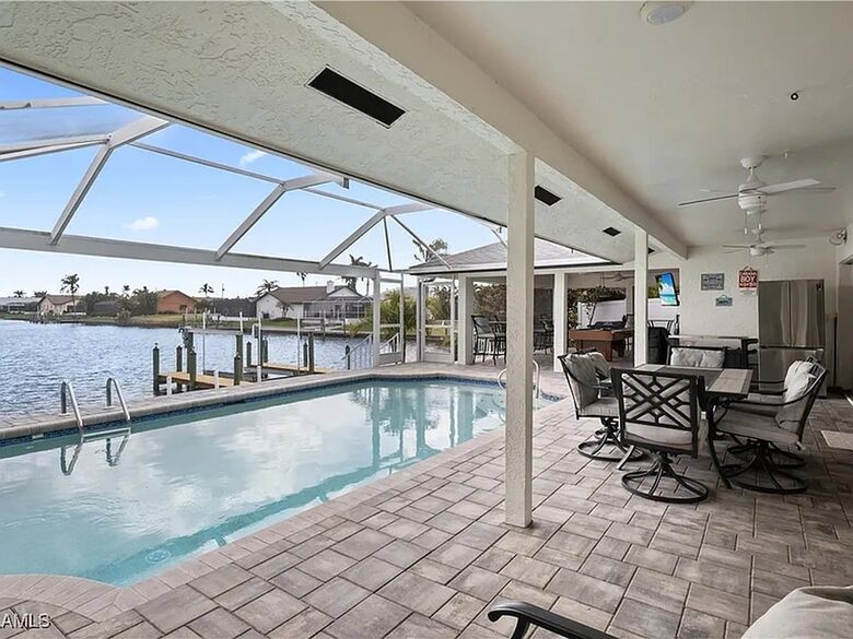Spacious Canal-Front Escape with Pool & Outdoor Living - Cape Coral, Florida