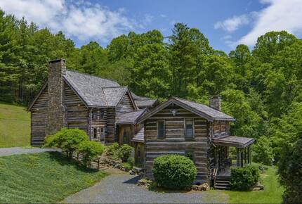 Rustic Elegance in the Blue Ridge | Main Lodge & Restored Log Cabin - Newland, North Carolina