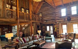 Rustic Elegance in the Blue Ridge | Main Lodge & Restored Log Cabin - Newland, North Carolina