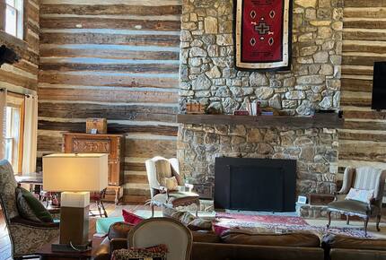 Rustic Elegance in the Blue Ridge | Main Lodge & Restored Log Cabin - Newland, North Carolina