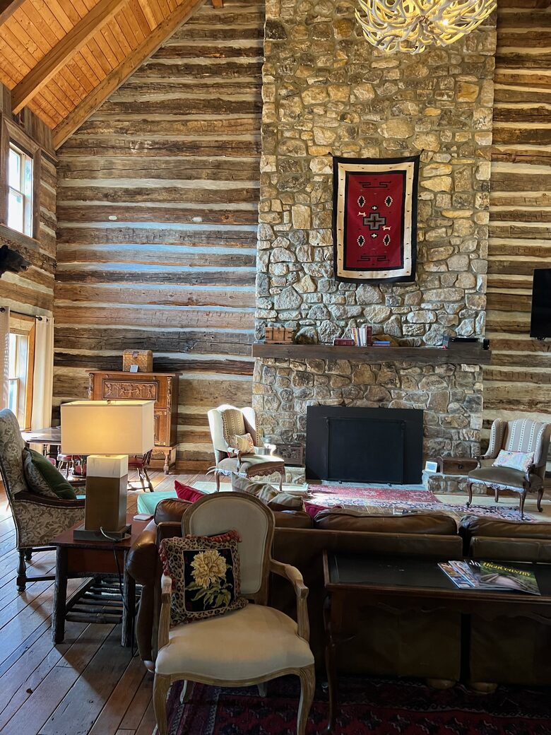 Rustic Elegance in the Blue Ridge | Main Lodge & Restored Log Cabin - Newland, North Carolina