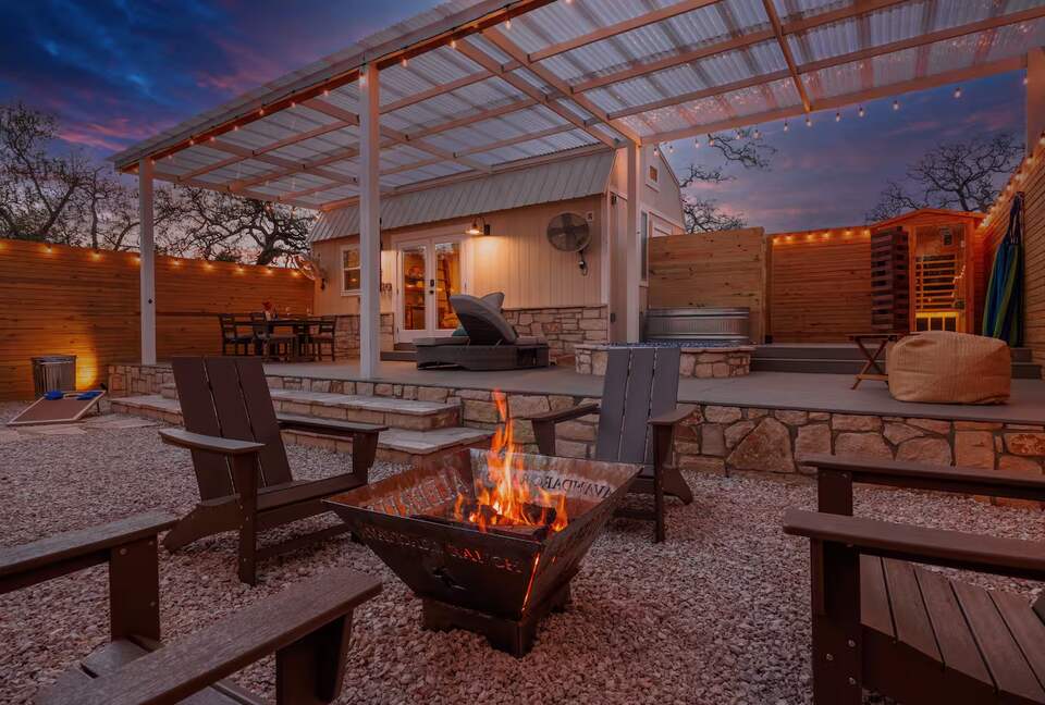 Secluded Hill Country Cabin with Sauna & Pool - Wimberley, Texas